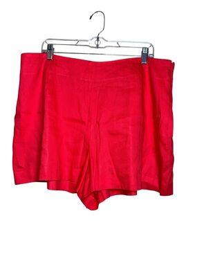 Antonio Melani Line Chino Shorts 18 Red/orange Pockets Feminine Chic Resort